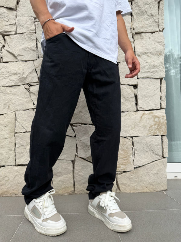 Pantalón Oxford gabardina negro